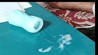 Land Land Fucks Silicone Pussy Toy Till It's Creampied