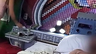 Public flashing in a hotel room - big ass Latina milf