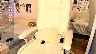 Small Titted Brunette Anja Toying Her Slit