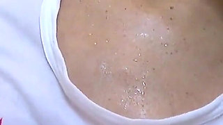 Wet T-shirt Time- Goddess Rosie Reed Wet Tee Tease with Small Tits-1080p HD