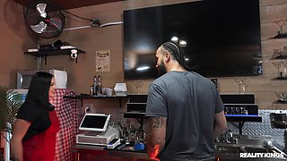 Look At Her Now - Sandwich Shop Sex: BBC James Angel Dicks Madalina Moon in Cafeteria