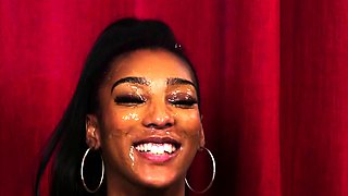 Jemeni loves it Anal Black and Ebony Bukkake Interracial POV