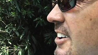 Amateur adorable blonde and brunette girls doing blowjob