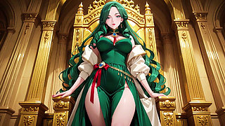 Lazy seduction in a silk gown, what secrets hide beneath?