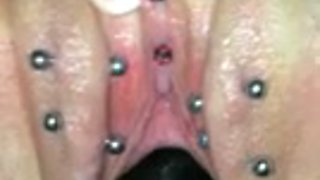 My ex-girlfriend has got number of piercings on her pussy lips