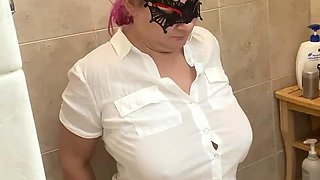 Stunning Blonde Pissed on Dressed