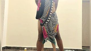 Muslim Hijab Mistress Pegging Her Sissy Slave Husband While He Was in Chastity Cage and Whipping His Ass