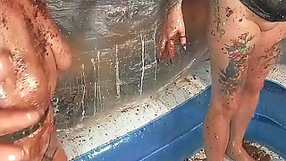 Sploshing Wet & Messy Party - Loula and Nikki