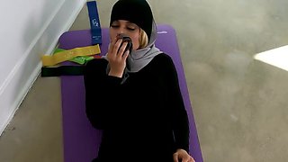 Hijab hottie is going to get her Arab pussy dominated