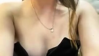 Small titted Briana toying herself poolside