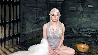 Long haired brunette lesbian pornstar Kirsten