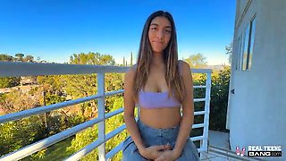 Idaho Teenie With Phat Mounds Aubry Babcock Gets Porked Outdoors And Indoors