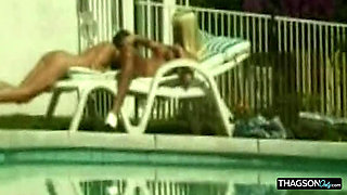 Mature Blonde Babe Stretched Wide in Outdoor Anal Action
