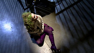 Lusty Villains Scene-4_threesome of Superheroines in Latex Underwear Share a Cock and a Cumshot