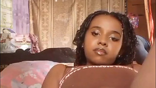 Adorable black woman with a beautiful