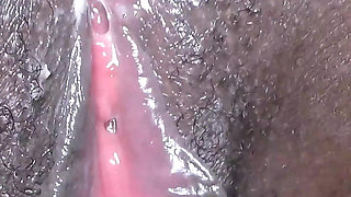 Black Pussy Queefing with Big White Cock and Creampie Ending