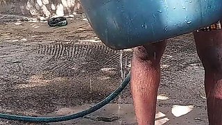 Washing the Cock of the Lover, a Cheating Whore Woman