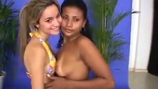 Cute Girls In An Interracial Foursome