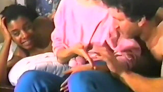 Interracial Threesome Vintage Homegrown Action