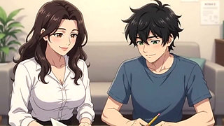 Stepmom's helping in Homework turn into intimation and fucking