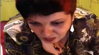 Spanking Her Big Mature Butt on Cam