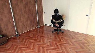 Ushirosugatanomiki Ties Up Quiet Asian Coworker For BDSM Fun With Vibrator