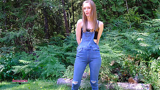 Peeing Overalls and Masturbating
