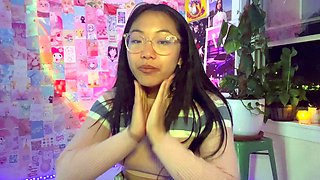 Tattoed Amateur Webcam Girl Hot Dildo Action Masturbation