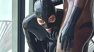 Horny in Latex Enjoying the View - Alex Latex