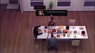 Forbidden passion unfolds with daring wife and bull in thrilling birthday play