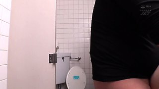 Stacked Asian cutie pumped full of cock in a public toilet