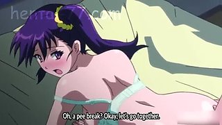 Huge Dick Fucks Her Big Tits - Hentai Video