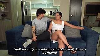 Best Friend Cuckold: Hot Colombian MILF Fucks Husband in Secret at Her House - Big Tits & Big Ass Doggy Style