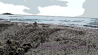 Your Stepsister Masturbates on the Beach