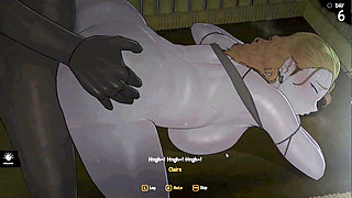 Hentai Game - Arrival of the Goddess - Slutty Hot Sexy Blonde Woman  Gets Her Pussy Smashed By The Tribal Chief