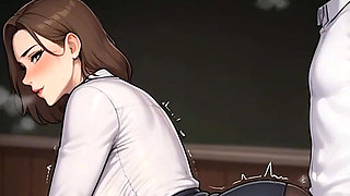 Waifu Secretary POV - Office Close-Up Teasing