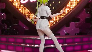 Hatsune Miku Shake It Song Undressing Dance Hentai Mmd 3D Blonde Hair Color Edit Smixix