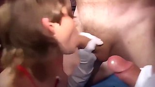 German Teen 18+ Nurse Trixie Gets Gangbanged Hard