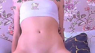 Ride a Dildo in a Cute Bra