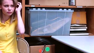 Submissive teen 18 gets caught stealing and is punished in