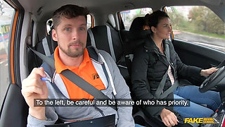 Fake Driving School - Suck a Cock Live Tictok Challenge