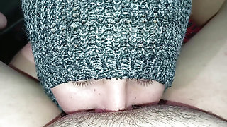 I suck that giant pussy that my stepdaughter's horny has and make her moan with pleasure.