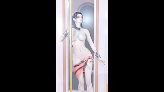 Animated cartoon, hard rough sex, asian big tits