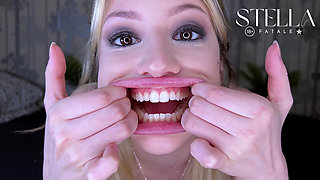 Perfect Natural Teeth Fetish Show All Teeth Including Wisdom Teeth