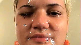 Blonde amateur hardcore homemade amateur facial cumshot