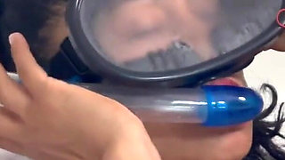 Let me try on the snorkel And maybe your cock