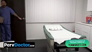 Pervdoctor - pretty teenager dreamed boob job offers her labia as payment