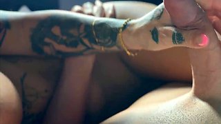 Perfect Body Fit Girl Gives A Perfect Handjob For Lots Of