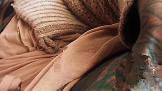 Tattooed Girl Gets Fuck in Public Anal - Orgasm and Squirt