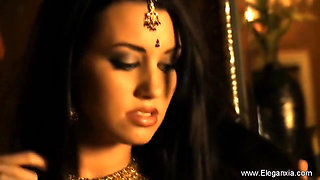 Close up action with Indian stripper
